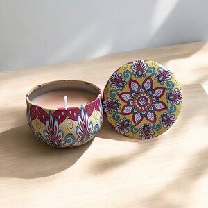 Premium Soy & Coconut Wax Candle - Peach - Aromatherapy - Yoga - Gift